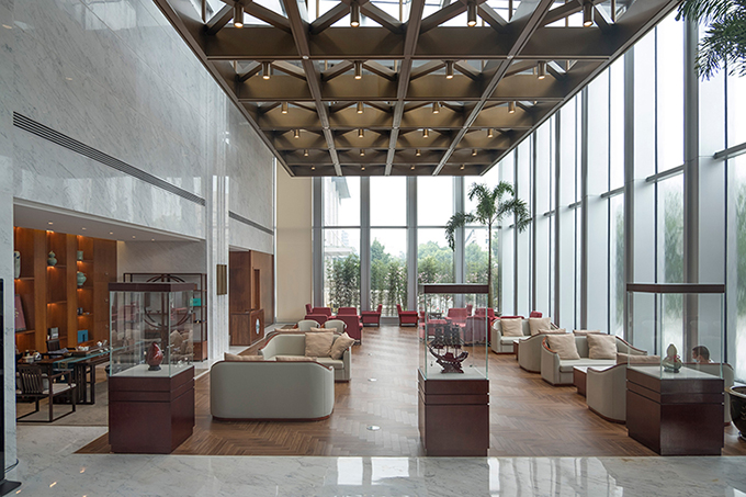 X省人民大会堂接待区缩略图