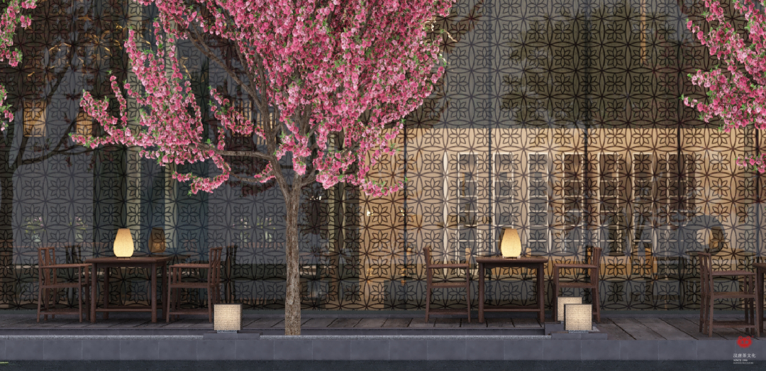 花园餐厅 | 以黑胡桃诠释工笔花鸟里的婉约审美插图4 花园餐厅 | 以黑胡桃诠释工笔花鸟里的婉约审美插图4